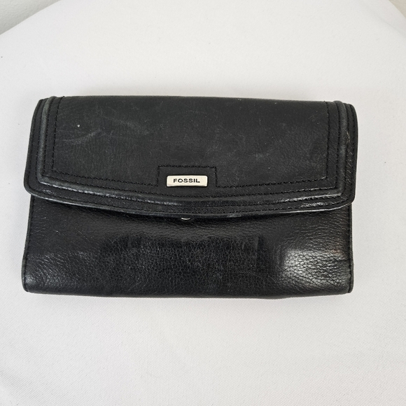 Fossil Soft Leather Wallet Black - Picture 1 of 8